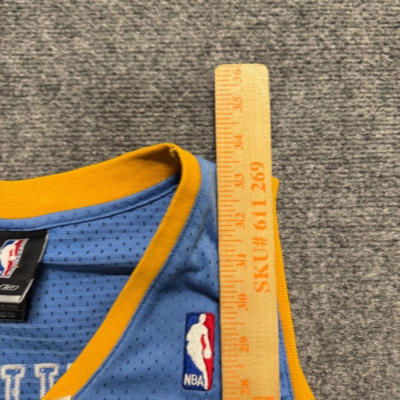 VTG NBA Reebok Carmelo Anthony #15 Denver Nuggets Jersey Men's XL Mesh - Picture 4 of 9
